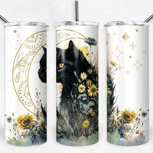 Celestial Cat Stainless Steel Metal Tumbler